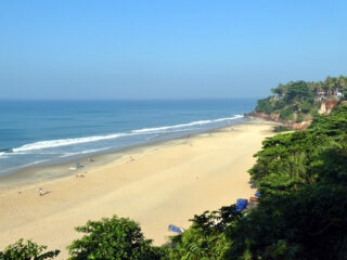 varkala beach from above